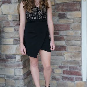 Bebe black corset top dress size 2